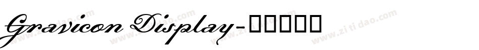 Gravicon Display字体转换